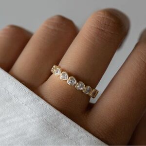 Eternity heart ring